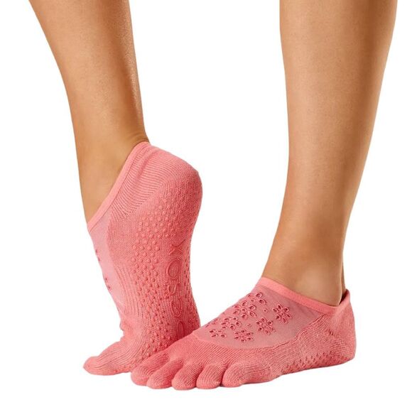 ToeSox Luna Full Toe Grip Socks - Summer Sunset - Set of 2 - Picture 1 of 3